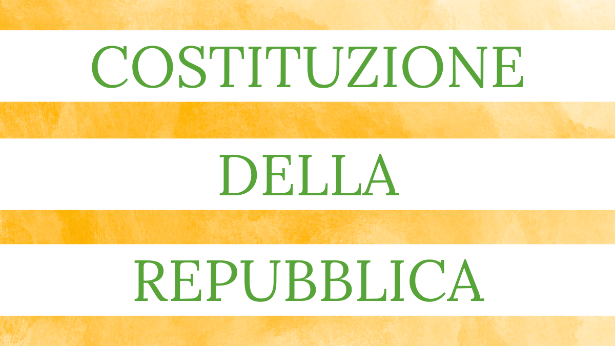 Costituzione della Repubblica Italiana